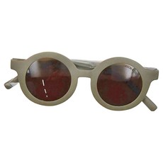 Grech&Co 兒童款 經典圓框偏光太陽眼鏡, 風暴灰, 18個月至6歲, 防紫外線