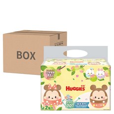 HUGGIES 好奇 純水嬰兒濕巾 加厚型 70張, 2包, 9袋