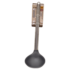 GOZENBO 御膳坊 FD晶瓚 不鏽鋼矽膠耐熱杓 33cm, 225P02021, 1支