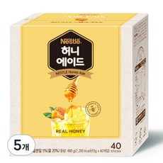 네슬레 허니 에이드분말, 15g, 40개입, 5개