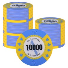 AAHM AA Logo Holdem籌碼 25000, 藍色, 25個