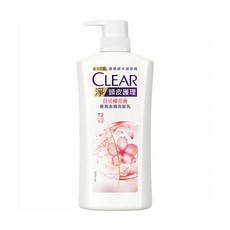 CLEAR 淨 頭皮護理 香氛去屑洗髮乳，日式櫻花香，72小時持香, 750g, 1瓶