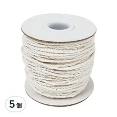 橘之屋 東坡粽繩，棉紗材質，長度43m, 白色, 5捲