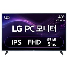 LG전자 FHD PC 모니터 방문설치, 107cm, 43MQ520S