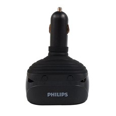 PHILIPS 飛利浦 PD 電壓顯示一轉二雙USB車充 20W, DLP3521NC