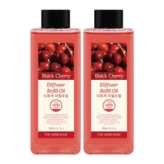 더허브샵 디퓨저 리필오일 2p 블랙체리 2개 200ml