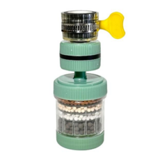 6層過濾水龍頭 防濺旋轉過濾器, 適用於15mm-32mm的圓水龍頭, 13 x 3cm, 1組