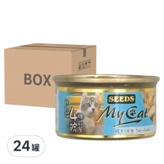 惜時 MyCat 我的貓 罐頭, 4號機能餐 白身鮪魚+干貝, 85g, 24罐