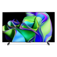 LG전자 4K UHD OLED evo TV, OLED42C3ENA, 방문설치, 105cm, 스탠드형