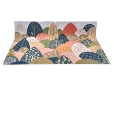 玄關絲圈地墊, 山丘綠影, 80*100cm, 80 x 100cm, 1個