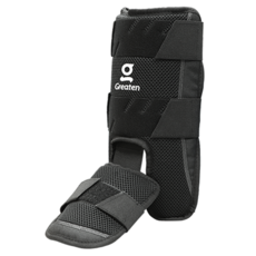 Greaten 極騰 棒壘球打擊護腳, ONE SIZE, 防撞擊, 耐磨擦, 均碼, 黑色, 1件