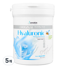 안스킨 오리지날 히알루로닉 모델링팩 240g, 5개, 1개입