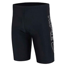 NIKE 耐吉 MULTI LOGO 成人男性及膝泳褲 NESSC588, 黑色, 及膝泳褲, M