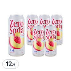 클룹 제로소다 복숭아, 500ml, 12개
