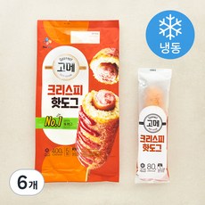 고메 크리스피 핫도그 (냉동), 80g, 5개입, 6개