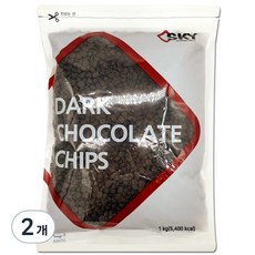 SKY 다크초코칩, 2개, 1kg