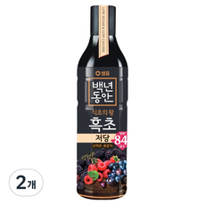 백년동안 저당 산머루 복분자 흑초, 900ml, 2개