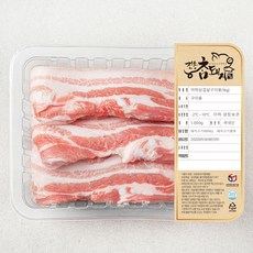전통참돼지 미박 삼겹살 구이용, 1kg, 1개