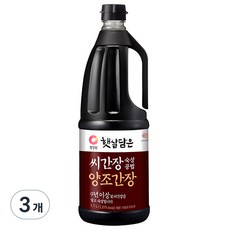 청정원 햇살담은 씨간장 양조간장, 1.7L, 3개