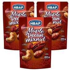 바프 메이플 피칸 믹스넛, 190g, 3개