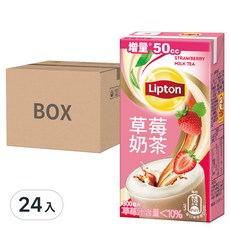 Lipton 立頓 草莓奶茶, 300ml, 24入