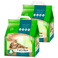 Cat's Best 凱優 黑標木屑砂，7倍吸水力及吸臭力，添加獨家天然除臭綠珠, 2.9kg, 2包