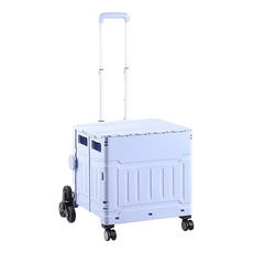 萬用折疊購物車 爬梯式 75L, 紫色, 1個