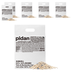 pidan 寵物貓砂 經典 豆腐膨潤土混合砂, 6L, 2.4kg, 6袋