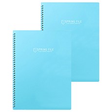 모닝글로리 K컬러 스프링 클리어화일 40P, 민트, 2개