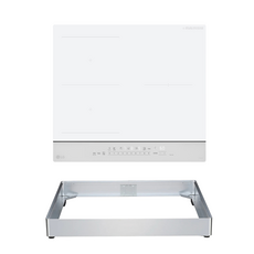 LG 디오스 오브제컬렉션 인덕션 빌트인 3구 전기레인지 미스트 크림 화이트 본품 + 프리스탠딩 자재 8.5cm 방문설치, BEI3WWQLOC