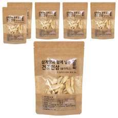 몸애조화 삼계탕과 함께 넣는 건조인삼 슬라이스, 35g, 6개