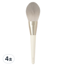 solone 榛果訂製球形定妝刷 AC01, 4支, 米色 - 打造精緻持久妝容