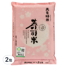 天生好米 履歷一等壽司米, 2.2公斤/包, 來自花蓮產銷契作集團產區, 2.2kg, 2包