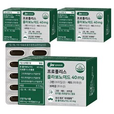 JW중외제약 프로폴리스 플라보노이드 40mg, 60정, 3개 3개, 60정