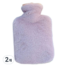 푸트로랩 부드러운 폴리커버 PVC 보온 물주머니 퍼플 2000ml, 2개
