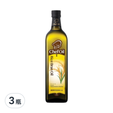 TAISUN 泰山 ChefOil 主廚精選 玄米油，油質穩定，適合高溫烹調, 1L, 3瓶