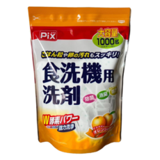 Lion Chemical 獅子化學 Pix W酵素 洗碗機用洗劑, 雙重酵素, 強力分解飯粒, 蛋等食物殘渣, 油汙也能輕鬆去除, 除菌, 消臭, 1kg, 1包