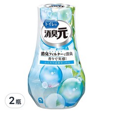 KOBAYASHI 小林製藥 消臭元 浴廁除臭劑, 清新皂香, 400ml, 2瓶
