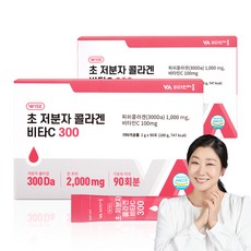 비타민마을 초 저분자 콜라겐 비타C 300, 90포, 2개