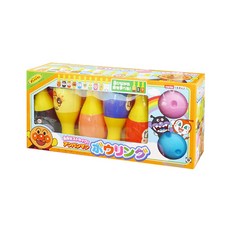 ANPANMAN 麵包超人 保齡球玩具套裝, 瓶身附有數字, 卡通圖案, 1組