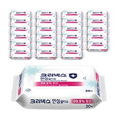 Kleenex 舒潔 安全濕紙巾, 單色, 20張, 24包