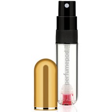 트라발로 퍼퓸팟 퓨어 펌핑식 충전 휴대용 향수공병 5ml, 1개, 골드