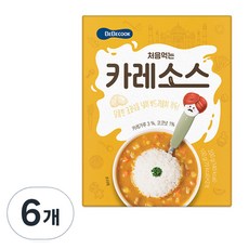 베베쿡 처음먹는 카레소스, 200g, 6개, 카레