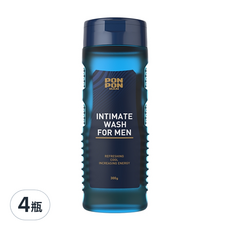 PONPON 澎澎 MAN 男性私密專洗液, 有效抑菌消臭，抗菌調理，溫和清潔, 300g, 4瓶