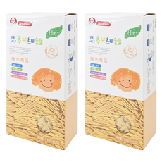 Nnutrinini 脆妮妮 思麥兒細麵 陽光南瓜, 8個月以上寶寶適用, 添加鈣鐵維生素, 無鹽細麵條, 180公克, 180g, 2盒