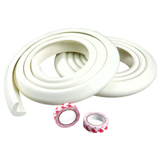BUSYANGEL 高級防撞泡棉條, 2米, 2個入, 34 x 34 x 13mm, 象牙白, 2條