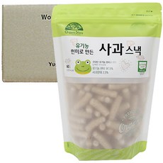 오가닉스토리 유기농 현미로 만든 순수사과 스낵 60g, 현미, 5개