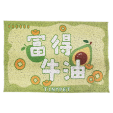 TINYPET 小芥 貓砂墊 60*40 富得牛油, 650g, 1個, 背面防滑處理, 60 x 40cm
