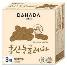 다하다 국산둥굴레차, 1.2g, 100개입, 3개