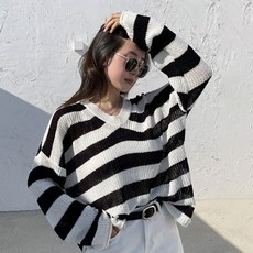 여성여름긴팔니트